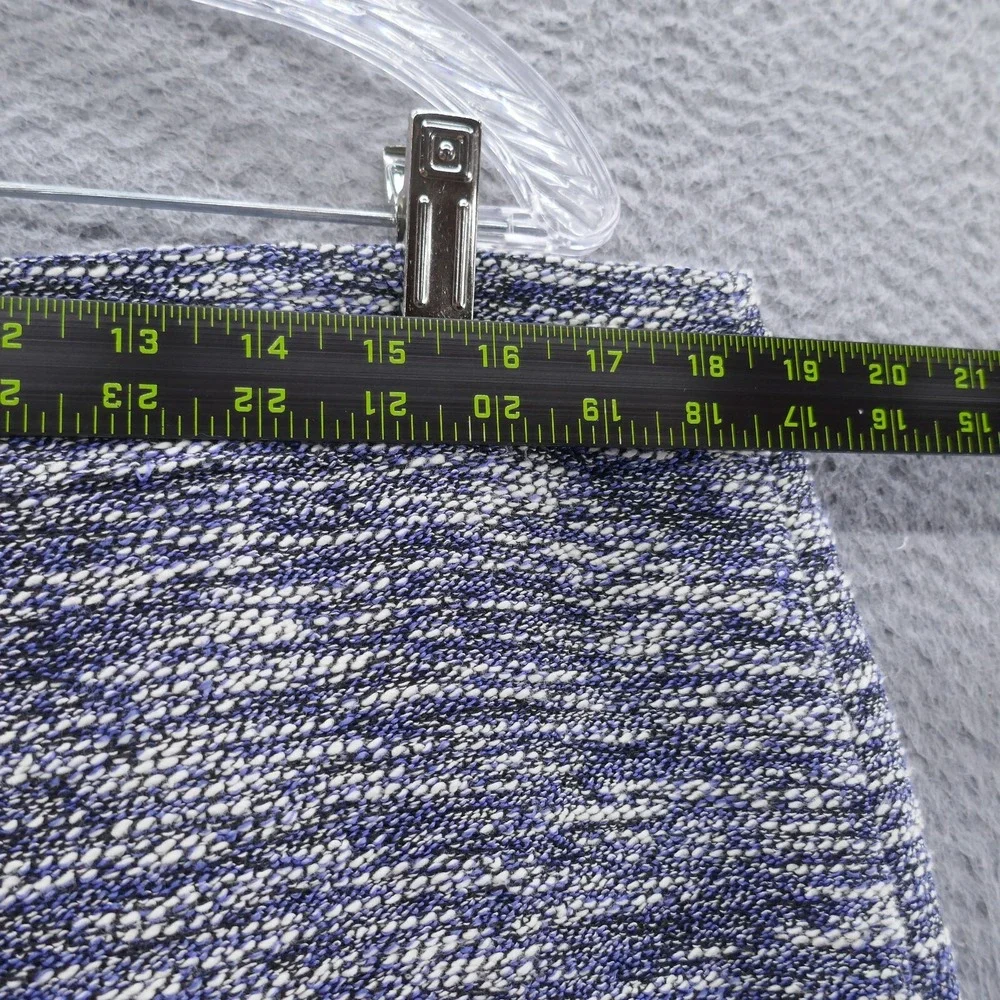 Ann Taylor Petite Blue Tweed Pencil Skirt Size 16P Textured Professional Lined